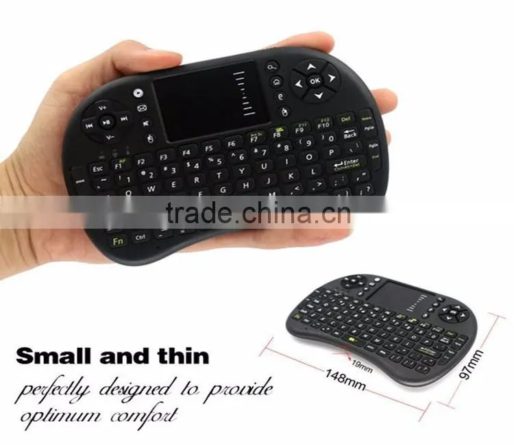 Dongguan Wholesale Mini i8 Fly Air Mouse i8 2.4g wireless mini keyboard For PC Notebook Android TV Box