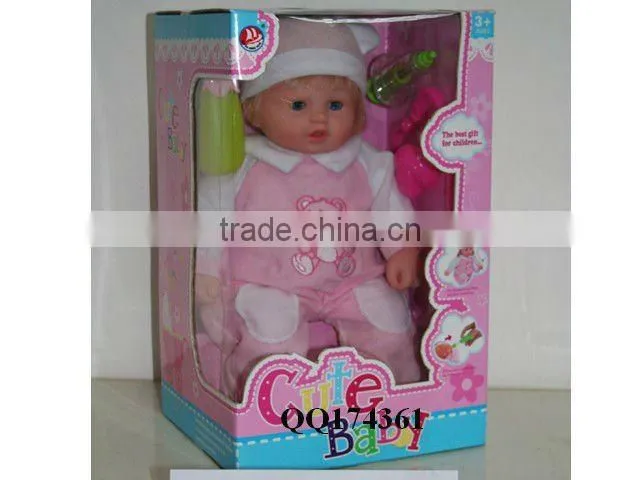16"lovely baby doll with IC-papa,mama,cry laugh