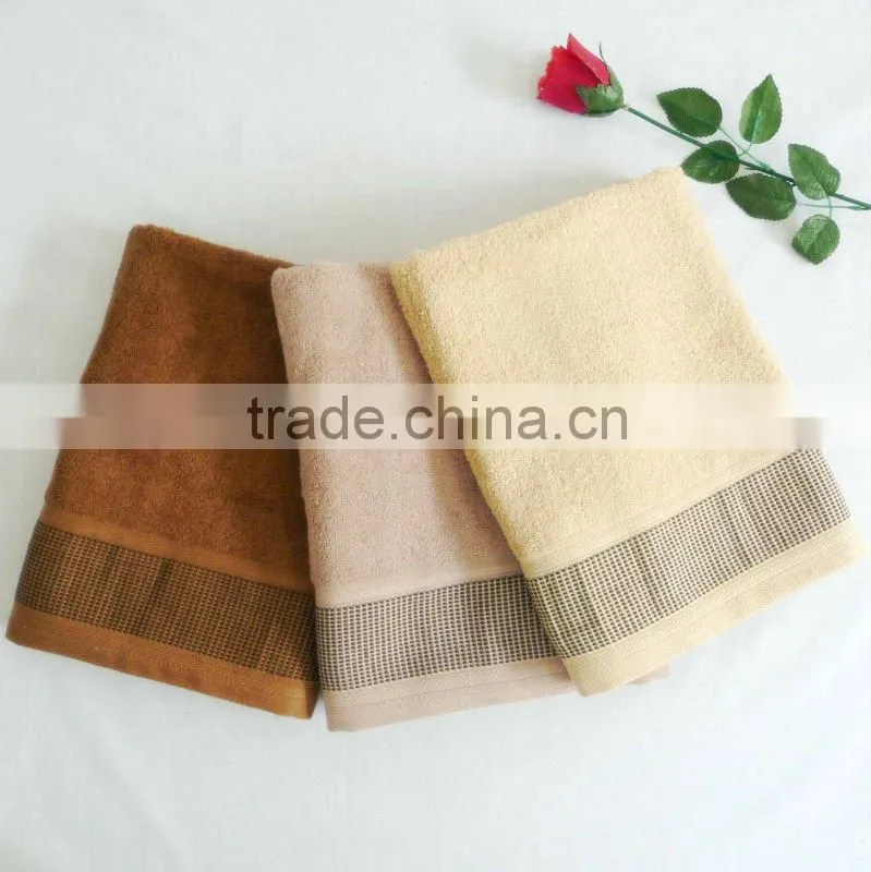 100% cotton border towel