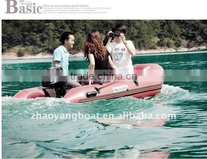 (CE) PVC material optioanl floor color fold inflatable boat