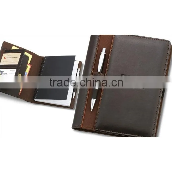 2015 new design PU leather notebook with elastic band