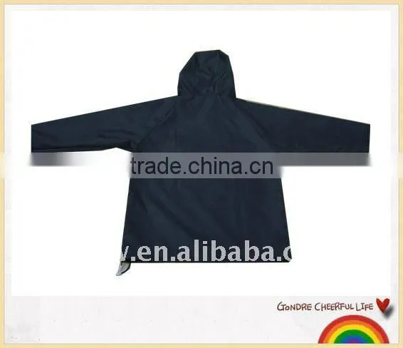 Adult waterproof 210T polyester rain jacket