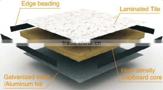High density woodcore/ chipboard core raised access floor