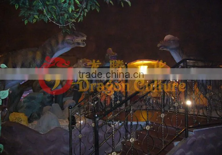 life-size T-rex t-rex restaurant for Jurassic Park