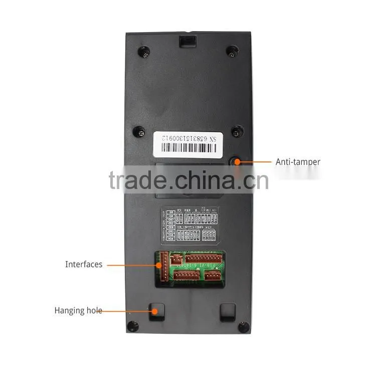 Easy to Use Metal Time Attendance Touch Screen for Biometric Fingerprint Access Control System