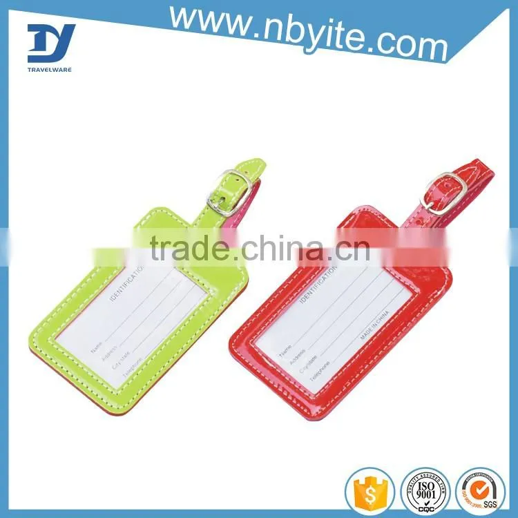 OEM factory supply custom leather luggage tag wholesale