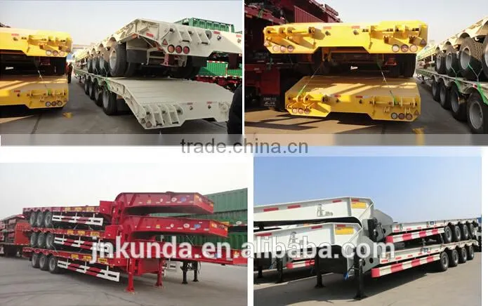 China high quality three axle 40 feet transport flatbed trailer