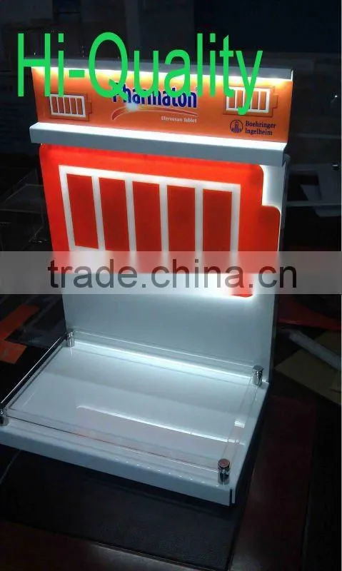 Rotating Clear Acrylic Cosmetic holder, acrylic makeup display holder