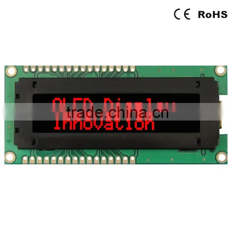 OLED type 16x2 character red OLED panel LCD module SPI/I2C SSD1311
