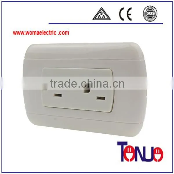 South American 2 gang 3 pin socket