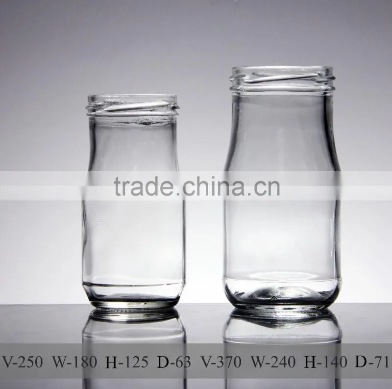 bear shape glass jars for candy with aluminium cap