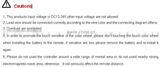 2.4G Wireless 3 Zone RGBW LED Controller Dimmable Touch Remote