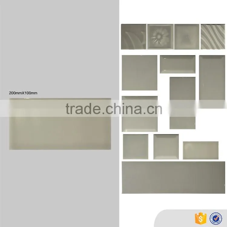 pure grey glossy brick look interior ceramic wall tile bathroom tiles kitchen 100x200