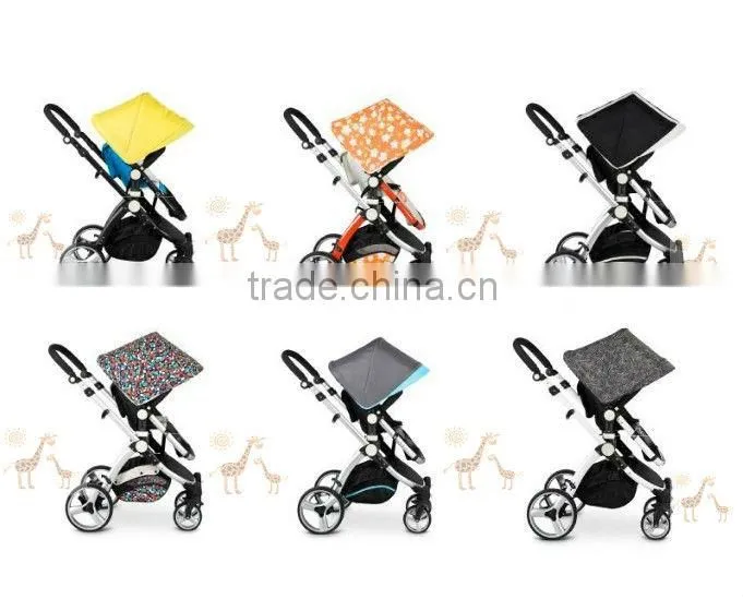 2016Baby Stroller European standard High Quality And Comfortable 3 in 1 Fuctions Deluxe Reversing Handle Baby Stroller