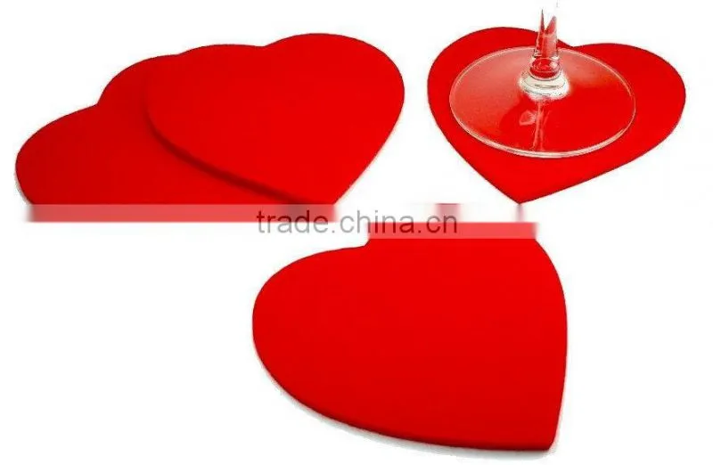 Rectangular felt placemats and different design