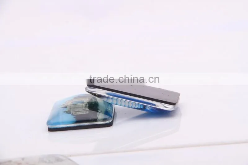 Square shape souvenir fridge magnet crystal magnet for fridge