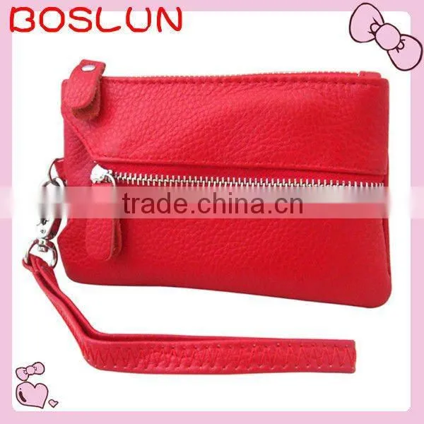 zipper close pu coin purse