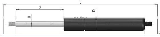 2016 different length low pressure compression gas strut with ball joint for toyota