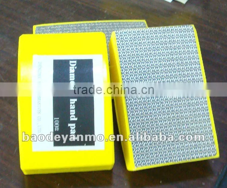Diamond Hand Use Pads for Stone