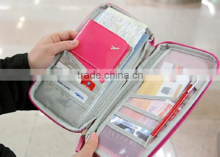 NEW Travel Passport Credit ID Card Document Bag Cash Wallet Purse Holder Case