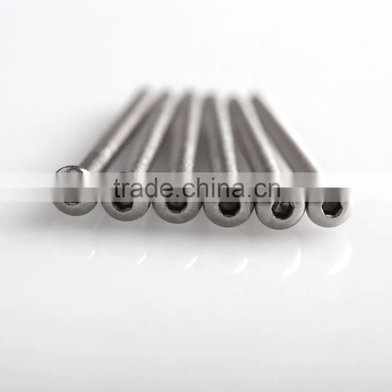 SS016 500pcs/lot Hot Sale Hobby Carbon M3*30mm Hex Button Stainless Steel Screw Price
