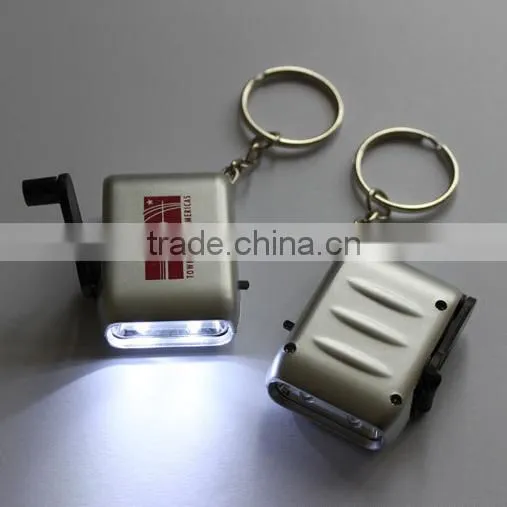 Dynamo Keychain torch / Hand crank torch / Dynamo flashlight