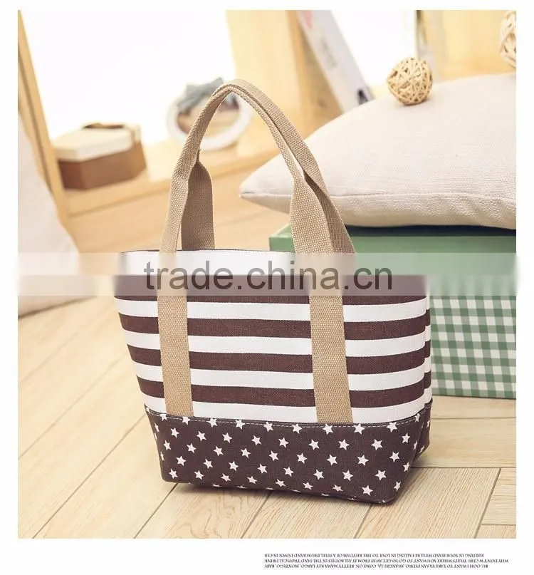 Cheap fashion shopping tote bag canvas beach bags wholesale