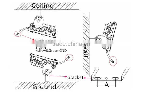 70W LED floodlight replace 250w halogen lamp PhilipsSMD3030 sodium lamp led replacement