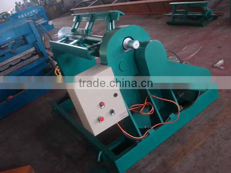 5 T electric uncoiler roll forming machinery
