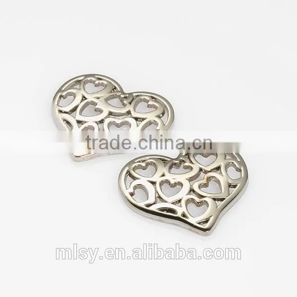 Heart shaped high quality sewing labels for dresses Brightness E2-80014