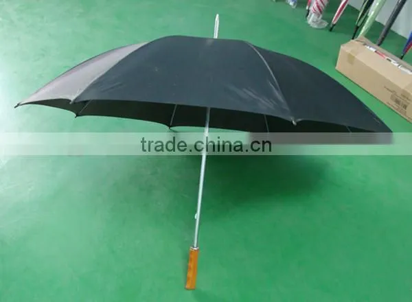 Cheap Promotional Umbrella with Wood Handle