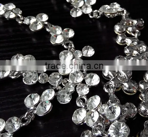New Design High-end Jewelry Rhinestone Sexy wedding bridal body chain dress