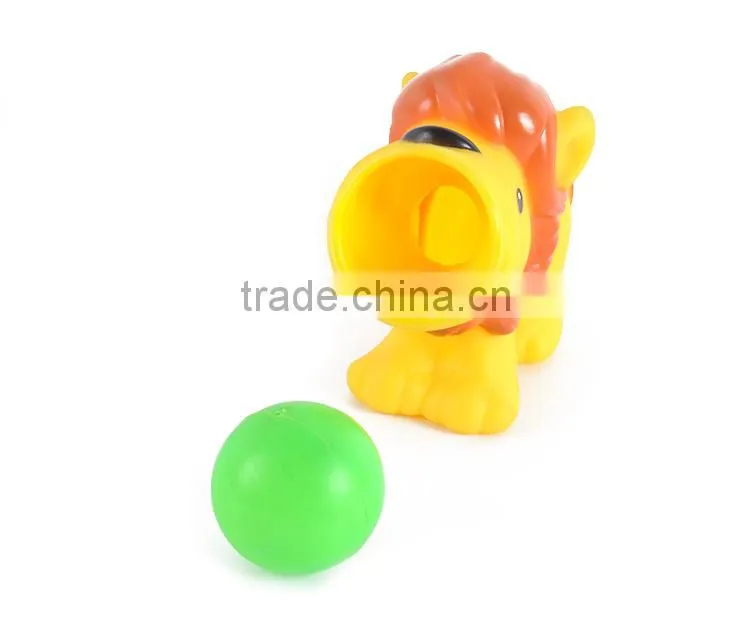 Popular amusing vinyl lion toy with ball