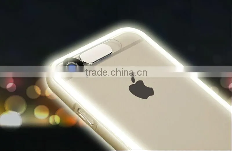 Rock Dazzling Incoming call flash light case for iphone 6
