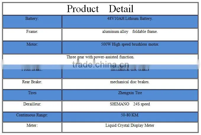 500W 48V/10AH electric bicycle,electric bicycle motor
