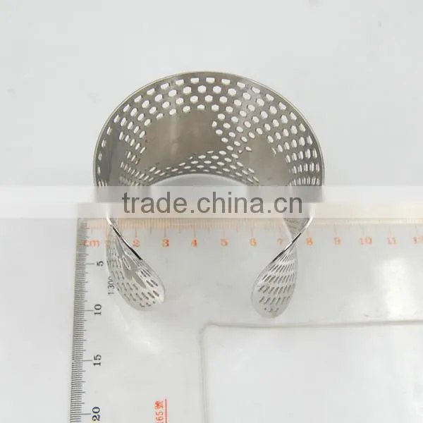 wholesale stailess steel hollow bracelet cuff bangles