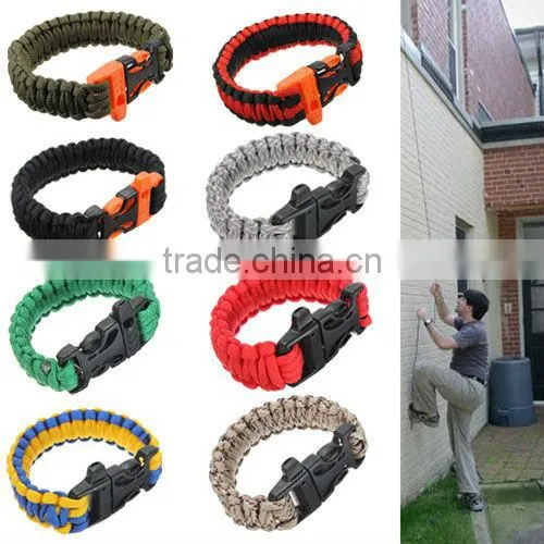 Metal ParaCord Survival Bracelet