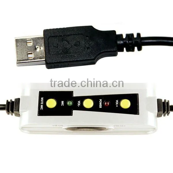 5.1 channel surround sound headphone Computer USB headset with 8-driver built-in
