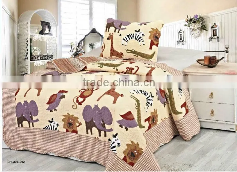 Exquisite Microfiber Printed Quilt