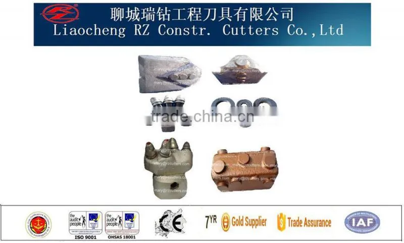 earth drilling mechinary partsBFZ65/aguer drill teethBFZ65/Construction cutting tools.round shank chisel bits.Foundation