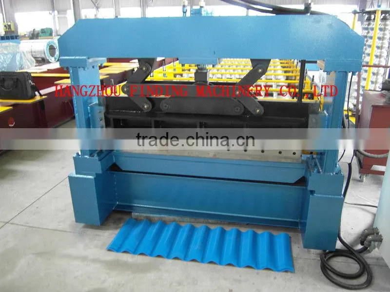 PLC control cold rolling rebar machine with electric tile cutter