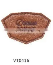 Jeans metal pu leather patch labels jeans leather patch labels