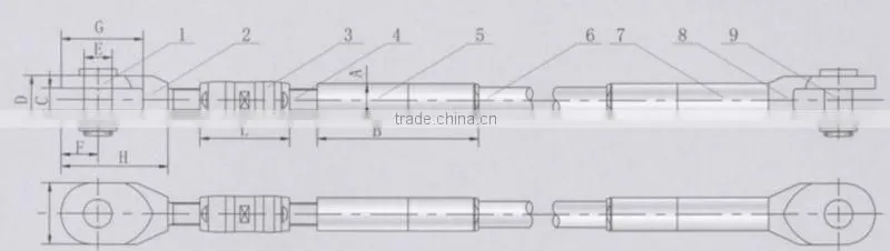 GJ15D integral extrusion anchorage for suspended bridge