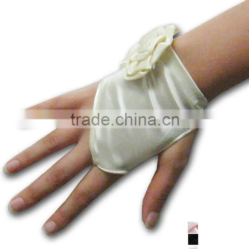 Wholesale Cheap Custom Fingerless Bridal Satin Gloves