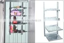 UV Resistance HDPE Wind Force 8 - 10 grade Garden Metal Sheds & Storage