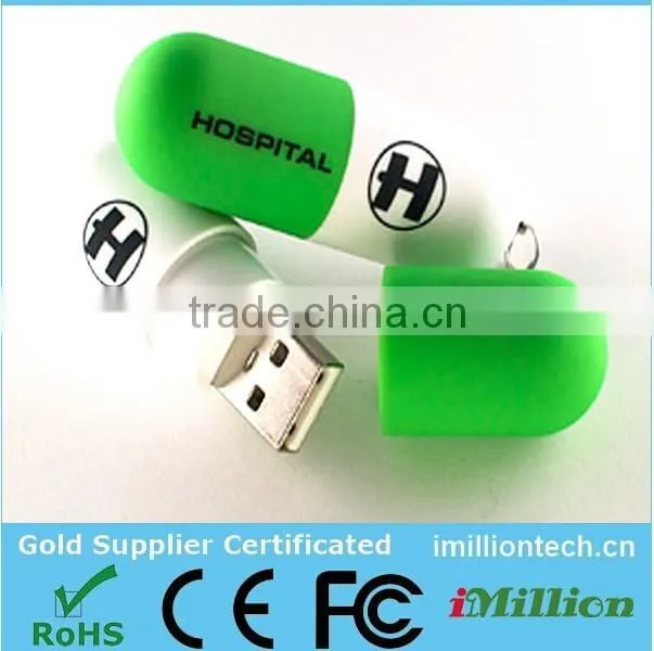 Medical Pill USB Flash Drives, Pill Shaped USB, USB Pill capsule 8gb