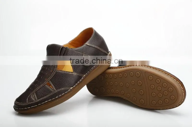 italian brand mens leather sandals with cheap price