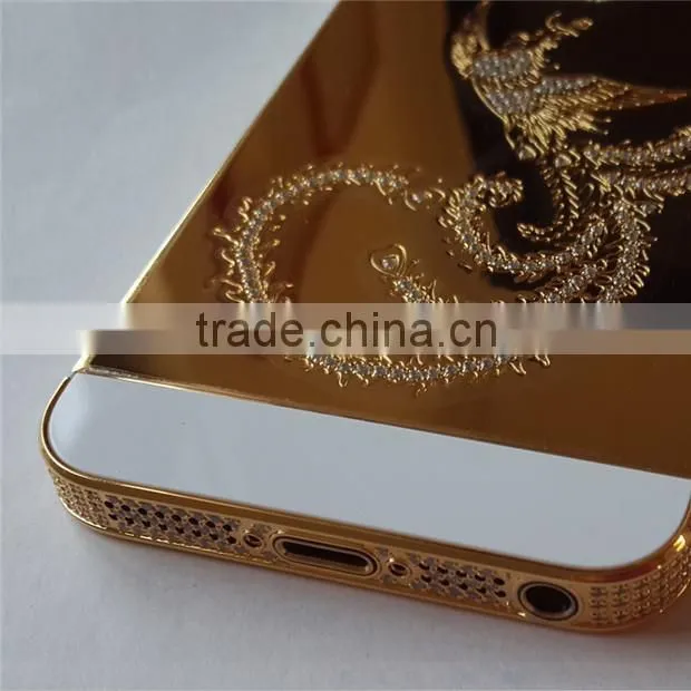 luxury housing for iphone 6 24k shiny gold edition(mirror gold housing)