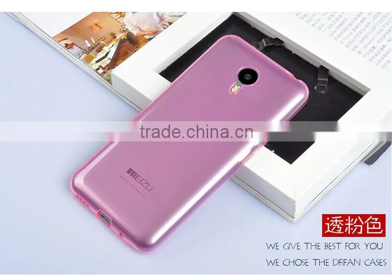 New arrival soft colorful silicone tpu case cover for meizu m2 note
