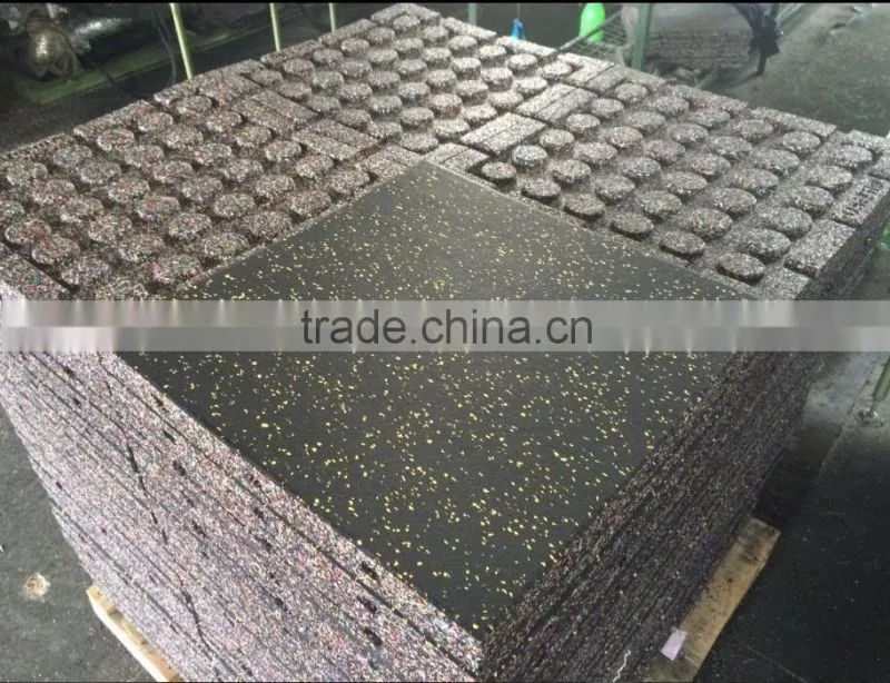 Qingdao 7king high density sound absorption outdoor basketball court floor paver mat